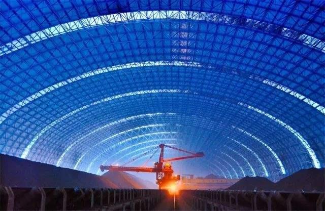 铁岭亿优钢构工程师为您解析原料场封闭技术的特点和类型